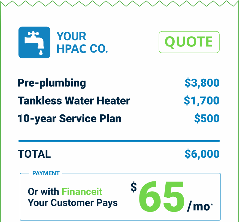 Your quote looks better with Financeit