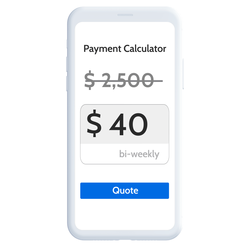 Retail payment calculator still