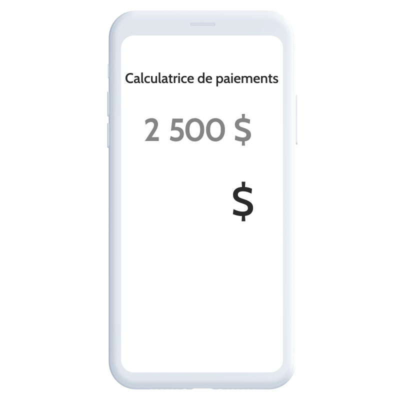 Retail Phone Calulator french