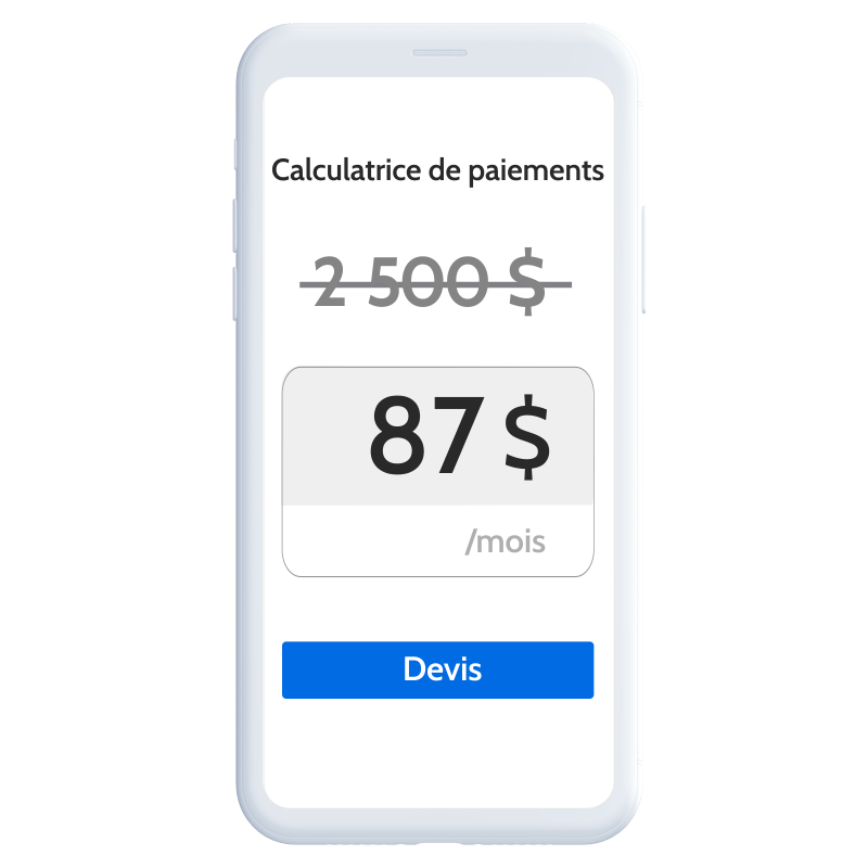 Retail Phone Calulator french